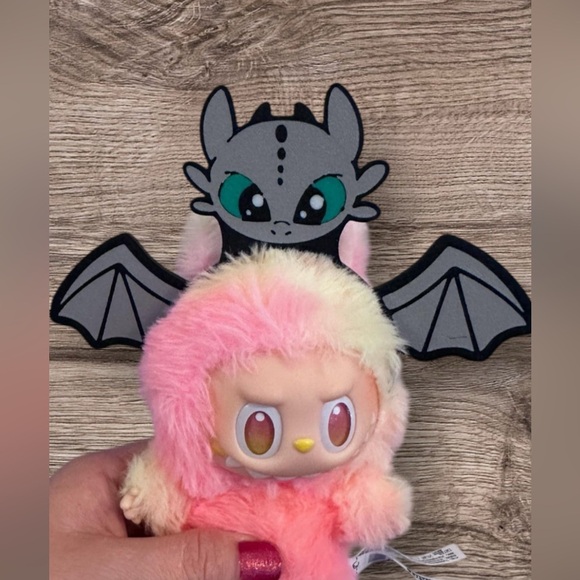 Toothless dragon labubu head piece 3D printed - Picture 1 of 3